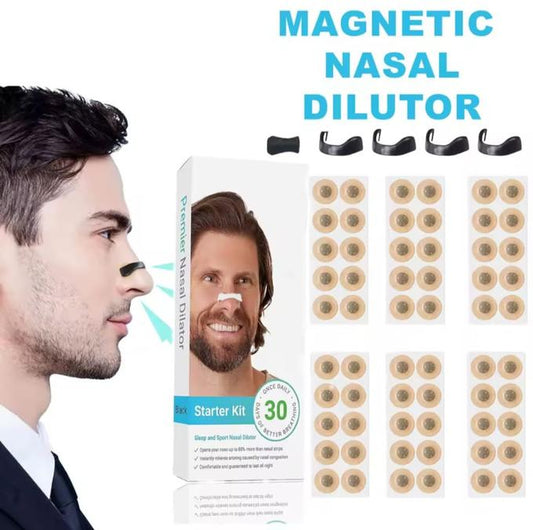 Bandes nasales magnétiques avec dilatateurs