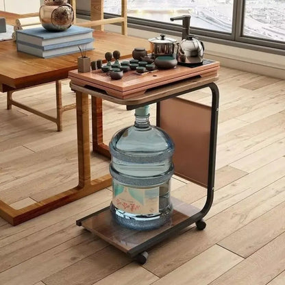Table d'appoint en forme de C
