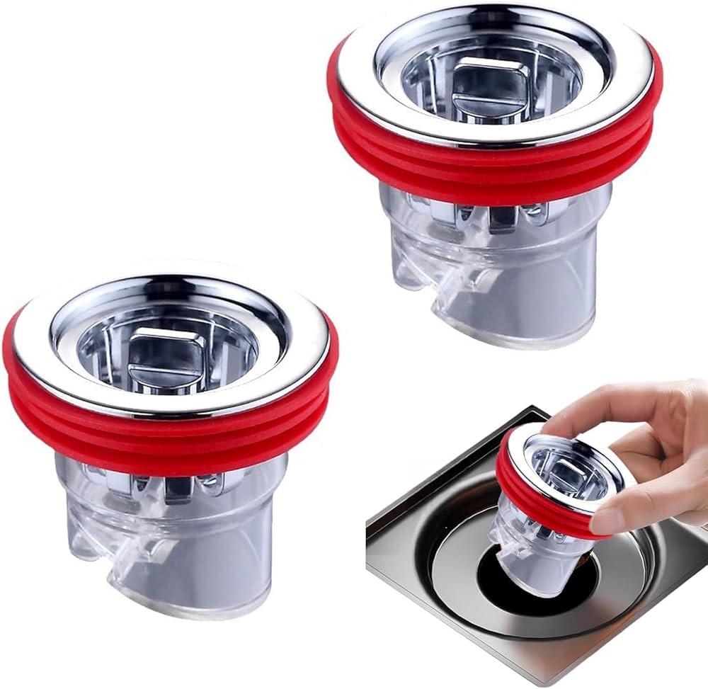 3 Couvercles de siphon de sol anti-odeurs