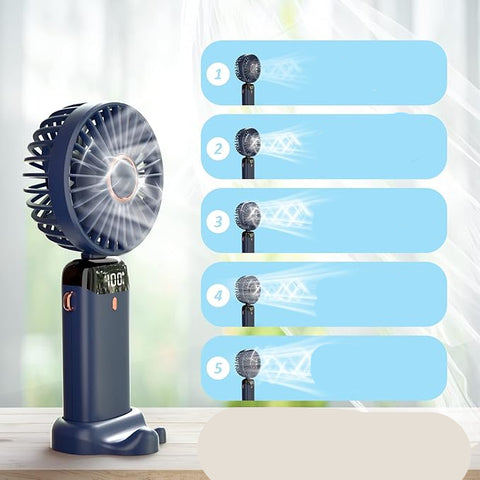 Ventilateur Portatif avec Écran et Batterie 3000mAh