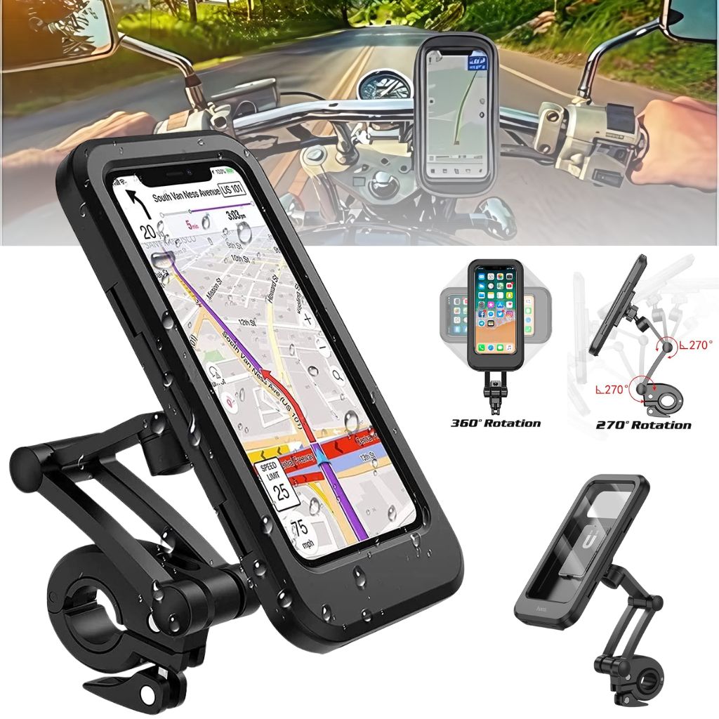 Support de Téléphone Étanche pour Vélo et Moto
