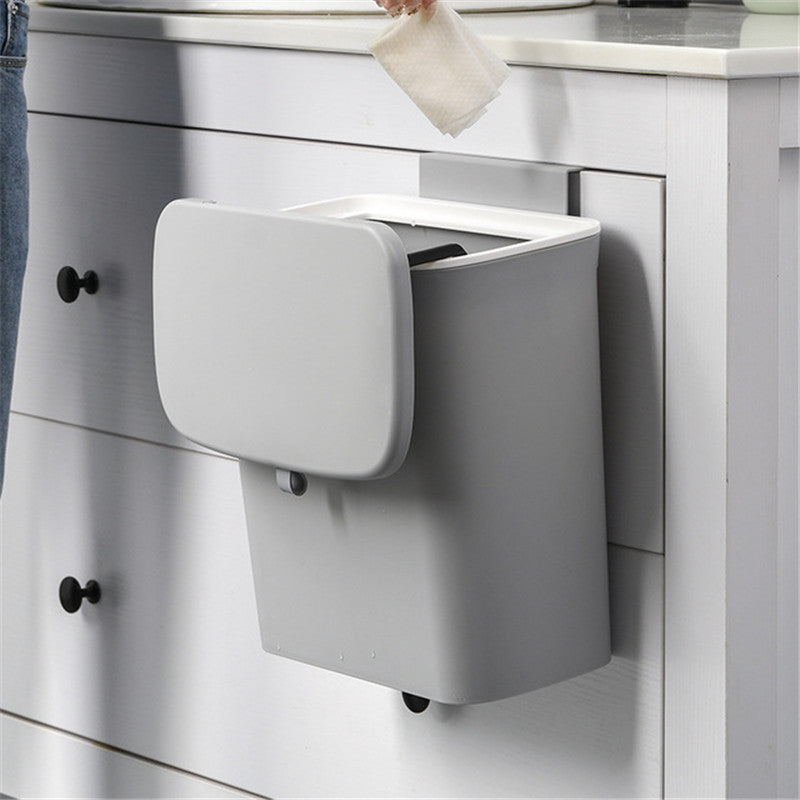 Poubelle Murale Compacte et Écologique pour Cuisine et Salle de Bain