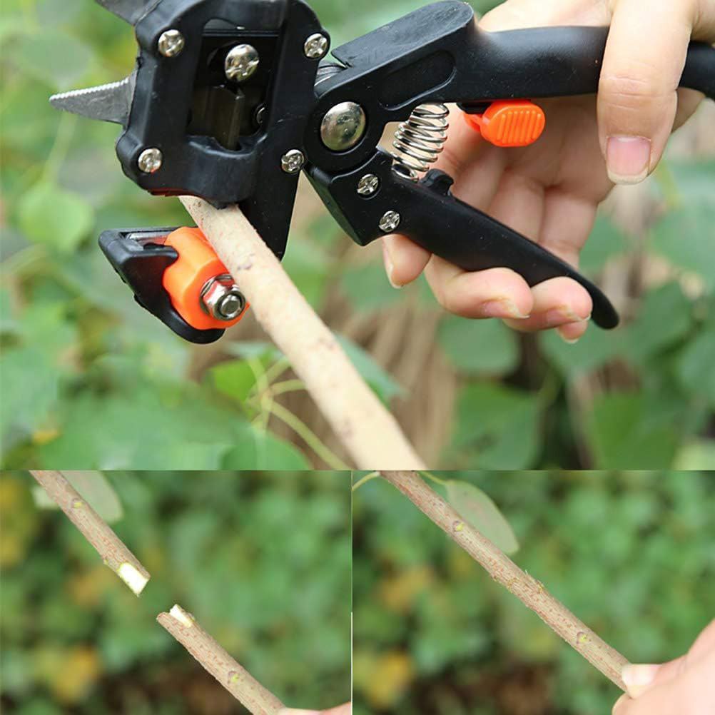 Sécateur de Greffe 2 en 1 avec 3 Lames Interchangeables pour Arbres et Plantes